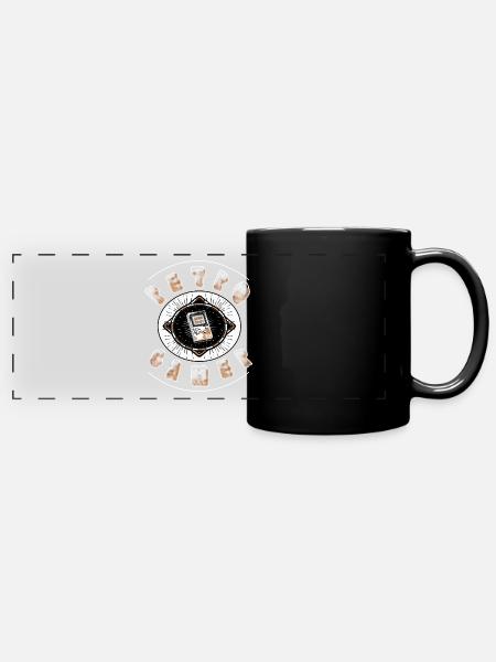 Retro Gamer 2.0 - Panorama-Tasse farbig - Schwarz