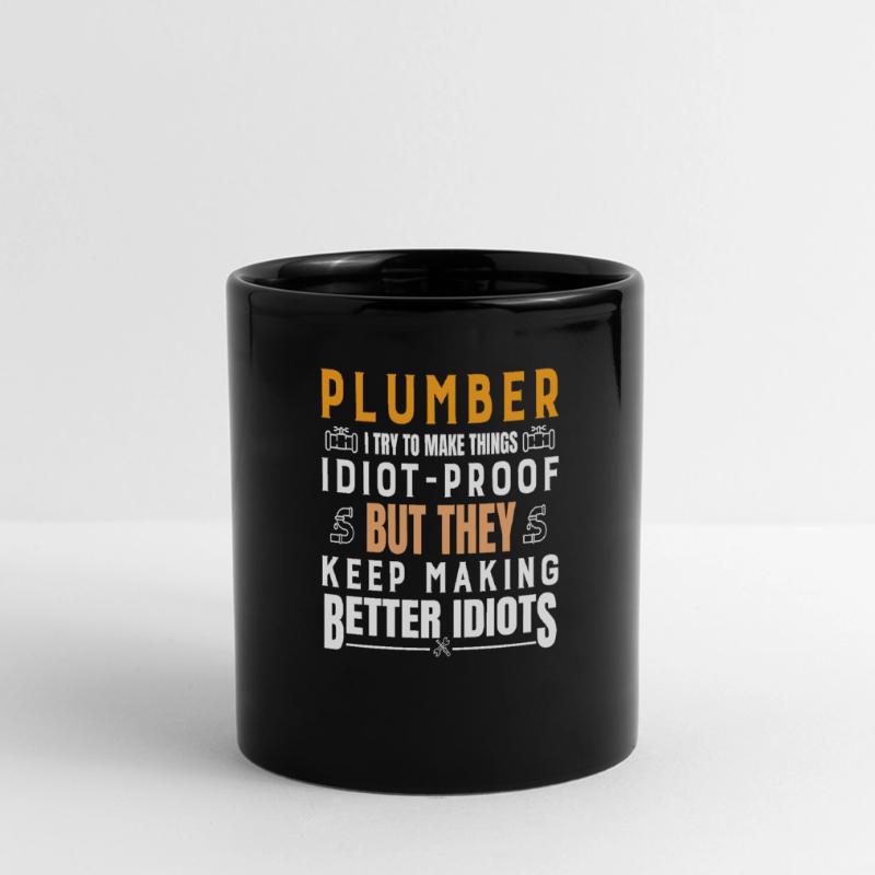 Heating engineer gift system mechanic plumber Full Colour Panoramic Mug