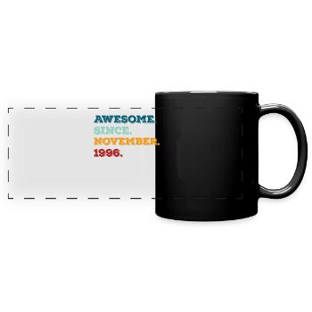 Birthday November 1996 Born Year of birth - Full Colour Panoramic Mug - black - Front