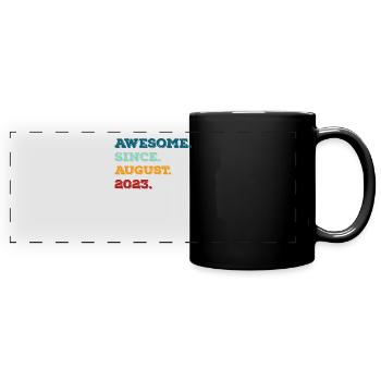 August 2023 - Birthday in August - Full Colour Panoramic Mug - black - Front