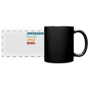Juillet 2020- Anniversaire en juillet - Mug panoramique uni - noir - Devant