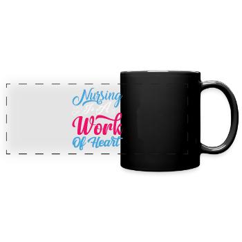 Physician Assistant Nurse Medical Practice Needle - Full Colour Panoramic Mug - black - Front