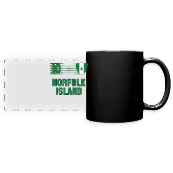 Norfolk Island - Full Colour Panoramic Mug - black - Front