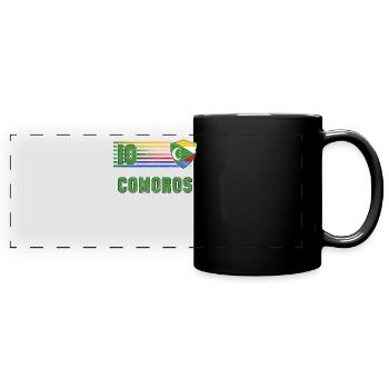 Comoros - Full Colour Panoramic Mug - black - Front
