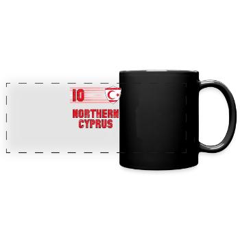 Northern Cyprus - Full Colour Panoramic Mug - black - Front