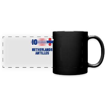 Antilles néerlandaises - Mug panoramique uni - noir - Devant