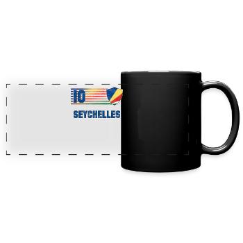 Seychelles - Full Colour Panoramic Mug - black - Front