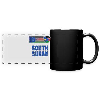South Sudan - Full Colour Panoramic Mug - black - Front