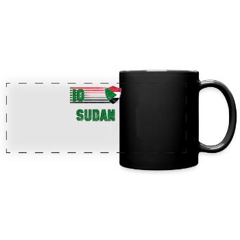 Sudan - Full Colour Panoramic Mug - black - Front