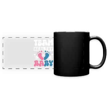Team healthy baby - Full Colour Panoramic Mug - black - Front