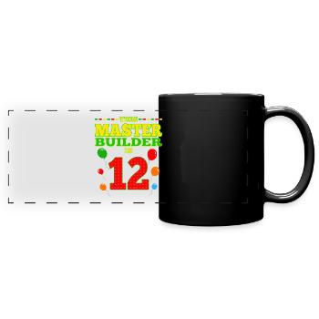 boys biMaster Builder 12 Years Old Block Building - Panorama-Tasse farbig - Schwarz - Vorne