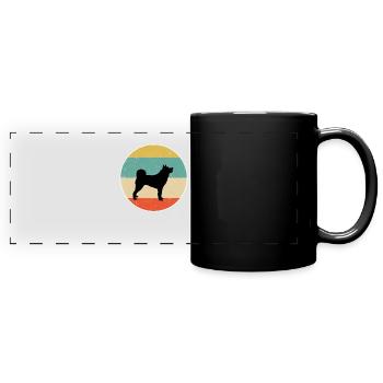 Karelian Bear Dog Gift design - Full Colour Panoramic Mug - black - Front