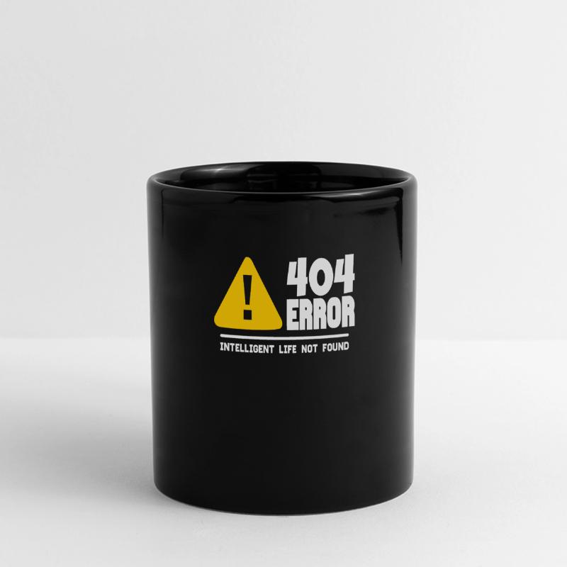 Computer- und Programmierer Geek. 404 Fehler Panorama-Tasse farbig