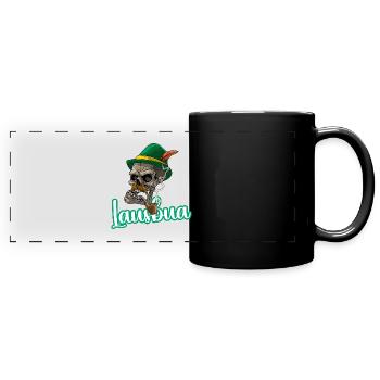Lausbua Lausbub Lederhosen Trachten - Panorama-Tasse farbig - Schwarz - Vorne
