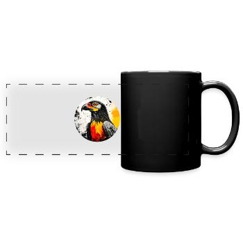German eagle - Full Colour Panoramic Mug - black - Front