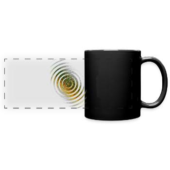 Bright waves - Full Colour Panoramic Mug - black - Front