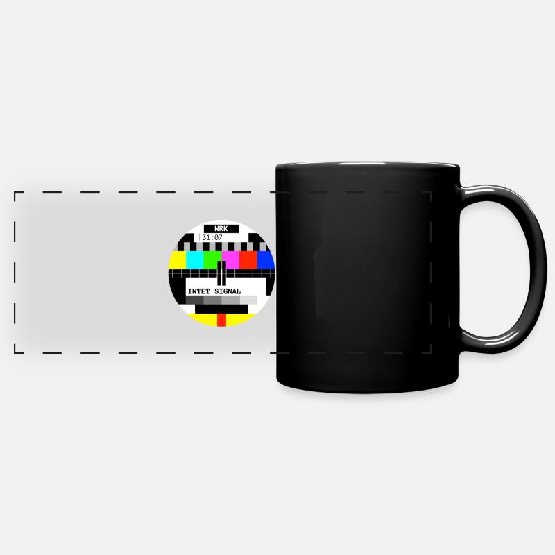 no signal - Full Colour Panoramic Mug - black