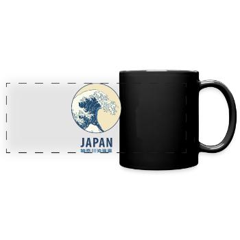 Kanagawa, Japan - Full Colour Panoramic Mug - black - Front