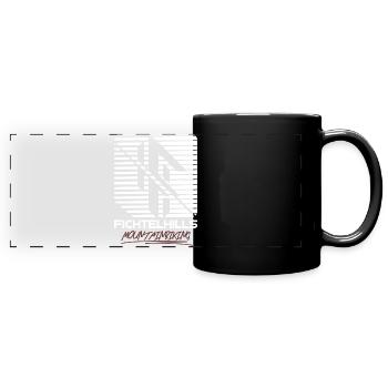 Fichtelhills Mountain Biking MTB Bike - Full Colour Panoramic Mug - black - Front