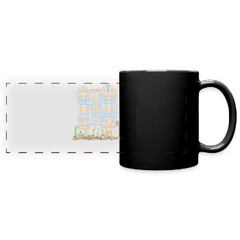 Idstein, Leaning House, Taunus Hesse, Germany - Full Colour Panoramic Mug - black - Front