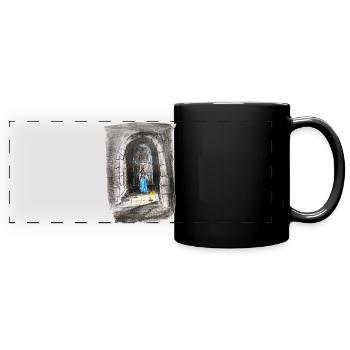 Archway Maiden Lantern Light - Full Colour Panoramic Mug - black - Front