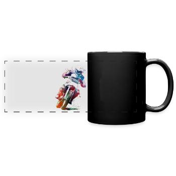 Art du sport automobile #motor #sport - Mug panoramique uni - noir - Devant