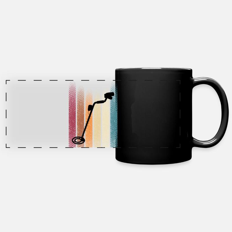 Retro_Schatzsucher - Full Colour Panoramic Mug - black