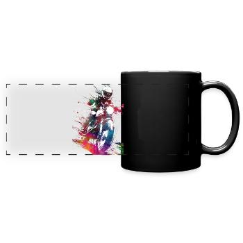 Art du sport automobile #motor #sport - Mug panoramique uni - noir - Devant