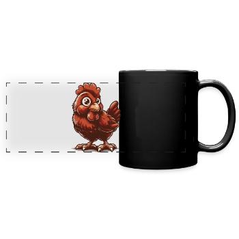 Cute Chick - Panorama-Tasse farbig - Schwarz - Vorne