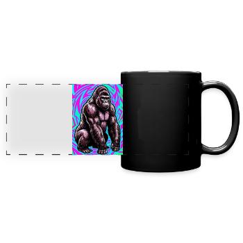 gorilla - Full Colour Panoramic Mug - black - Front