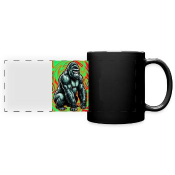 gorilla - Full Colour Panoramic Mug - black - Front