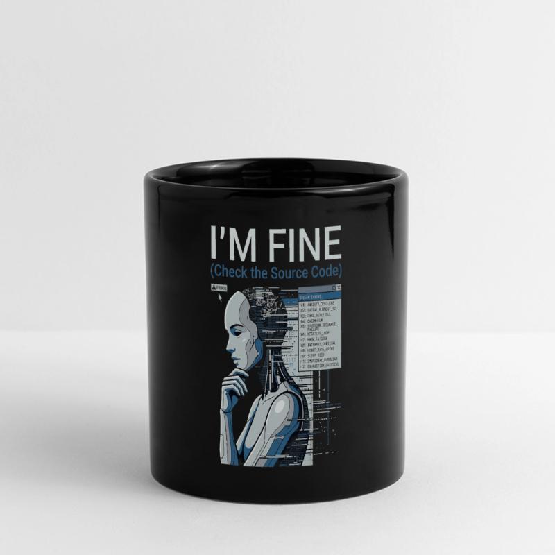 Check The Source Code Panorama-Tasse farbig