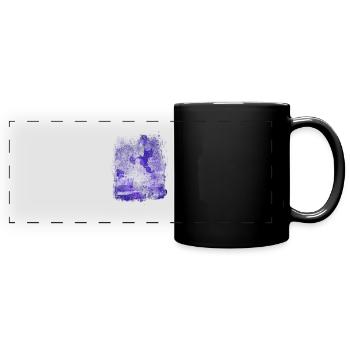 gas station - Full Colour Panoramic Mug - black - Front