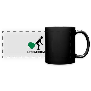 einen_fahren_lassen - Mug panoramique uni - noir - Devant