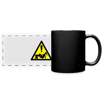 Sex Liebe Paar Gefahr Panel Position - Panorama-Tasse farbig - Schwarz - Vorne