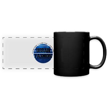 Urban Fashion Limited bleu - Mug panoramique uni - noir - Devant