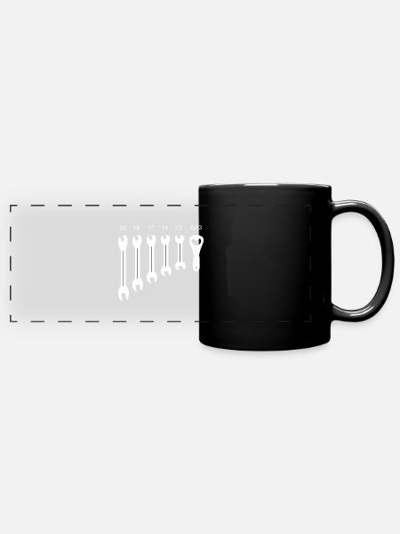 Werkzeug - Panorama-Tasse farbig - Schwarz