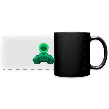 Tank Logo - Full Colour Panoramic Mug - black - Front