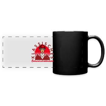 Classic Black Forest Girl Black Forest German - Full Colour Panoramic Mug - black - Front