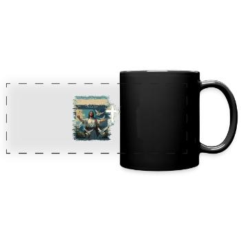 Hope & Future - Inspiring Christian T-Shirt T-Shir - Full Colour Panoramic Mug - black - Front