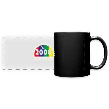 Vintage 2000 Retro - Bursdag - Full Colour Panoramic Mug - black - Front