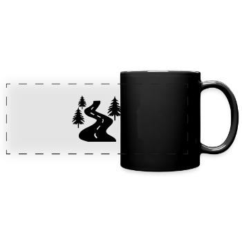Path Trees - Full Colour Panoramic Mug - black - Front