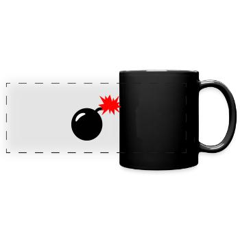 Bombe - Mug panoramique uni - noir - Devant