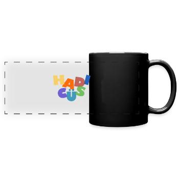 Türkei Türkisch Hadi Cüs Geschenk - Panorama-Tasse farbig - Schwarz - Vorne