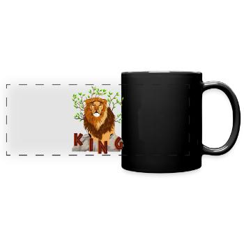 LION KING - Full Colour Panoramic Mug - black - Front