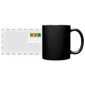 Déclaration de nerd drôle chrétien - Mug panoramique uni - noir - Devant