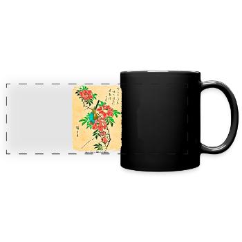 Japanische Kunst - Hiroshige - Panorama-Tasse farbig - Schwarz - Vorne