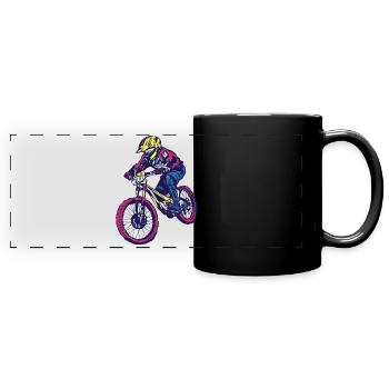 Downhill - Full Colour Panoramic Mug - black - Front