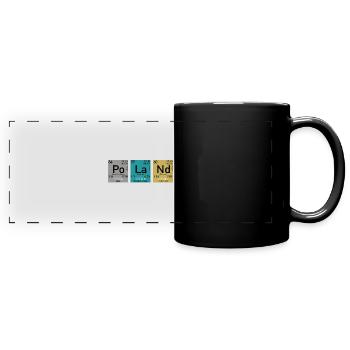 Nerd Elements Poland funy - Mug panoramique uni - noir - Devant