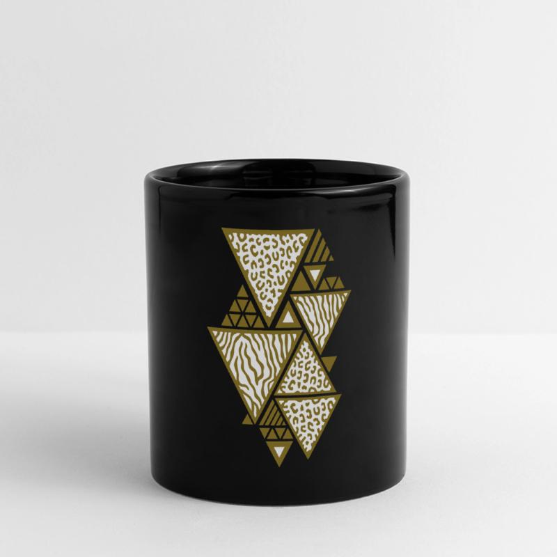 Triangle pattern (Tiger / Leopard) Full Colour Panoramic Mug